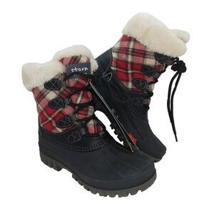 Storm by Cougar Womens NEW Plaid Fur Lined Boots - sz. 6